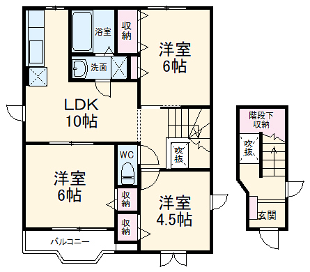 プリムヴェールⅡの間取り