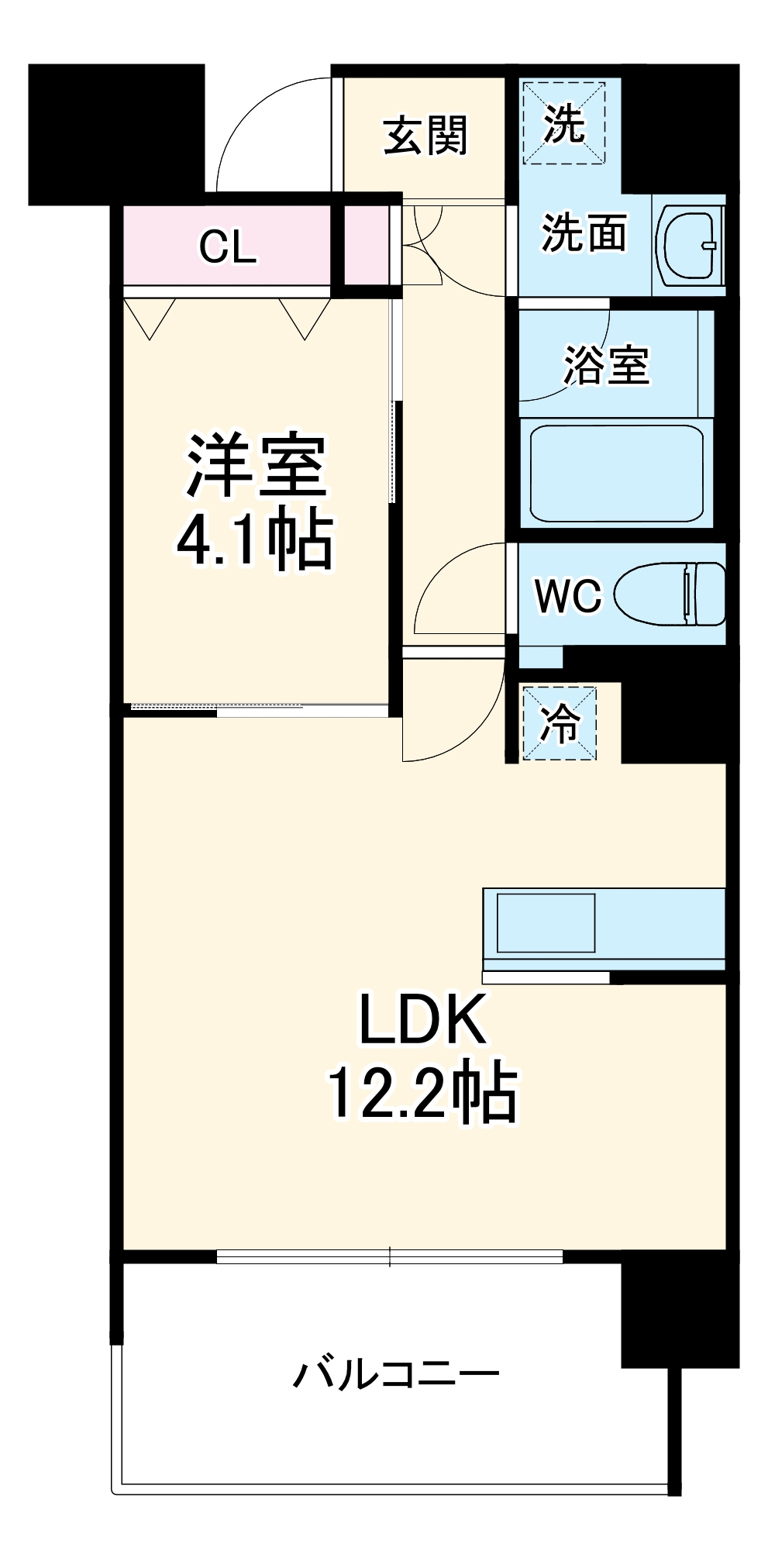 ルーエ池下の間取り