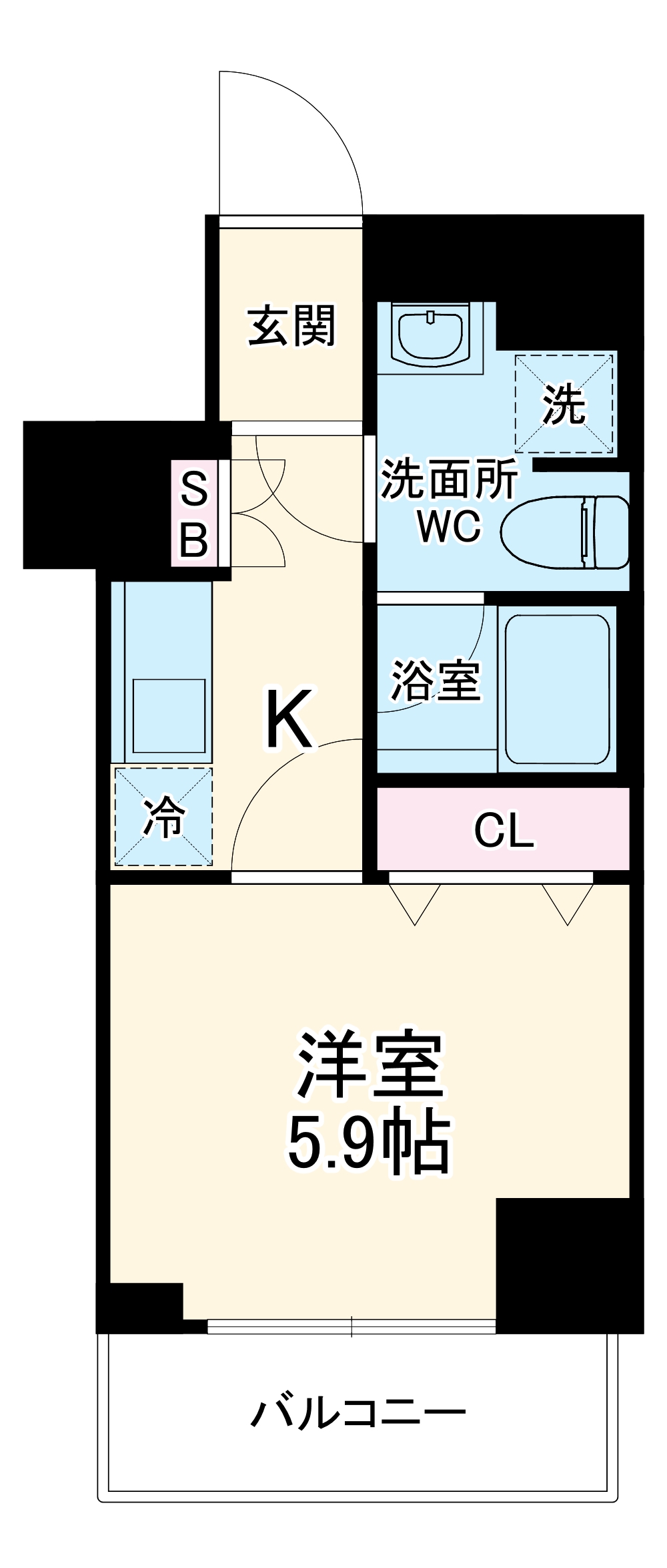 Log 登戸 Stationの間取り