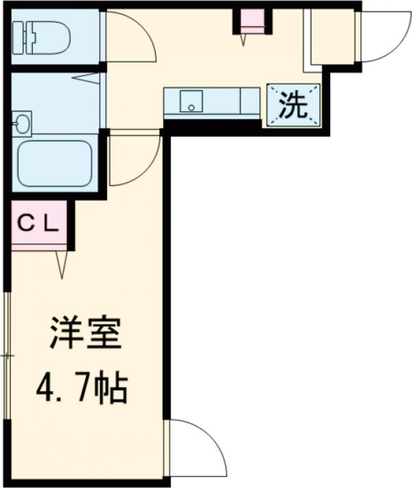 東四つ木の完工年月(2017年10月)築の賃貸アパートの間取り