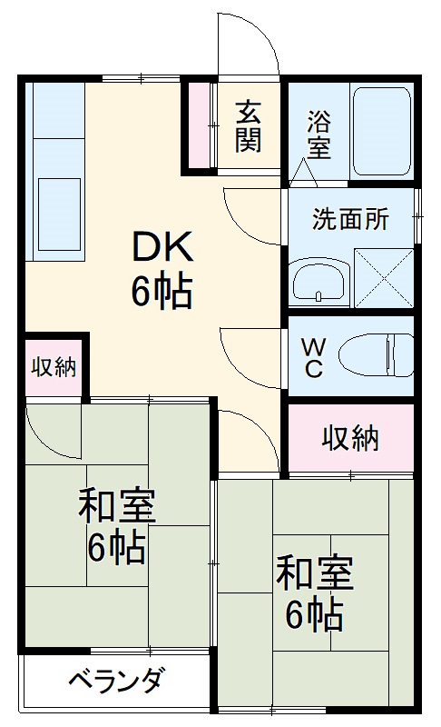 アプリコットⅠの間取り