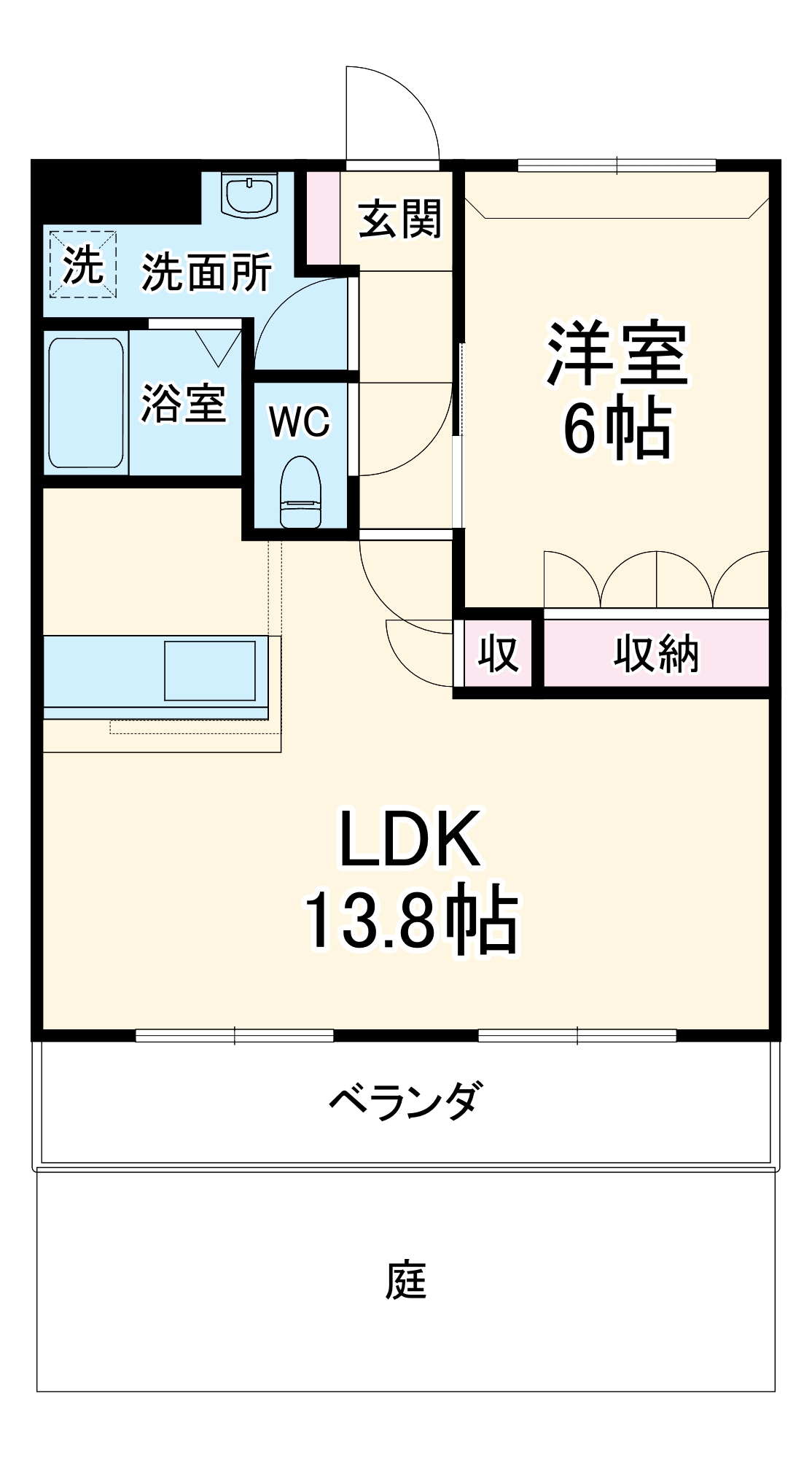 ペティハウスSeleneの間取り