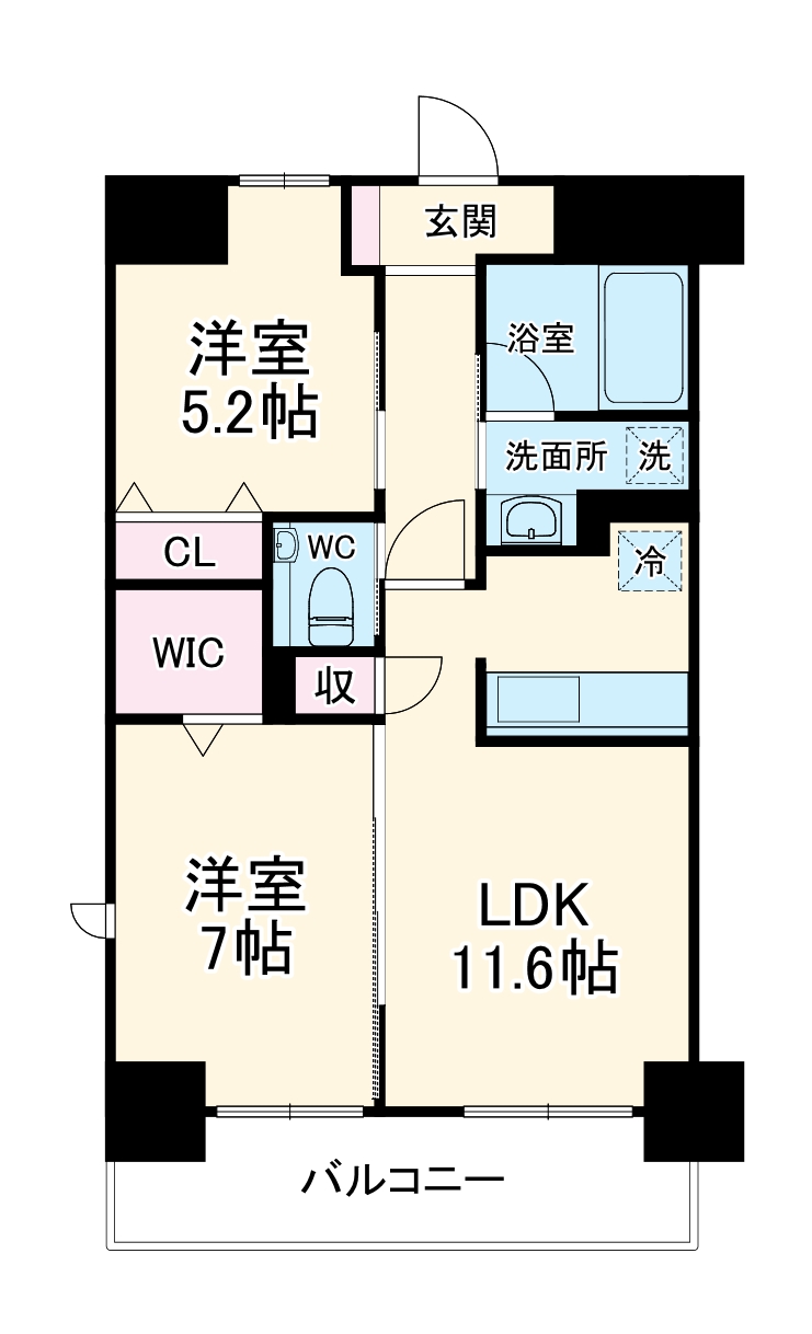 ソレイユ上落合の間取り