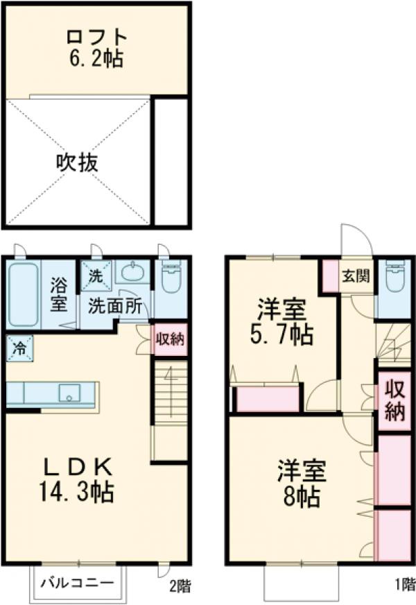 ｈｏｗｆｆ柴崎・103号室の間取り
