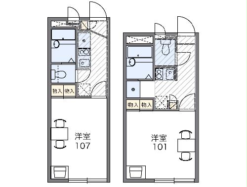 レオパレスK1の間取り