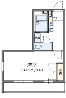 レオパレスルミエールⅡの間取り