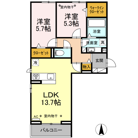 エトワールⅡの間取り