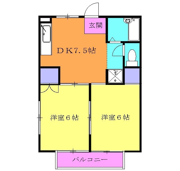エムズエステートAの間取り