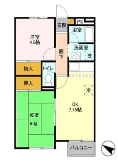 フラットⅠの間取り