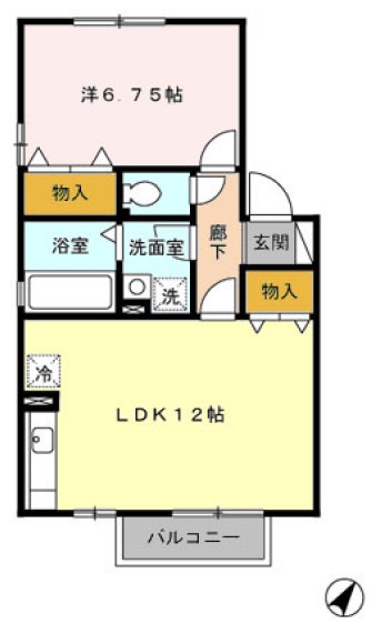 グランドゥールⅣ Cの間取り