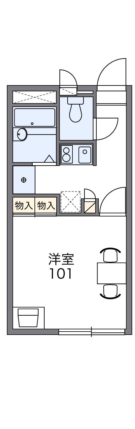 レオパレスマロニエの間取り