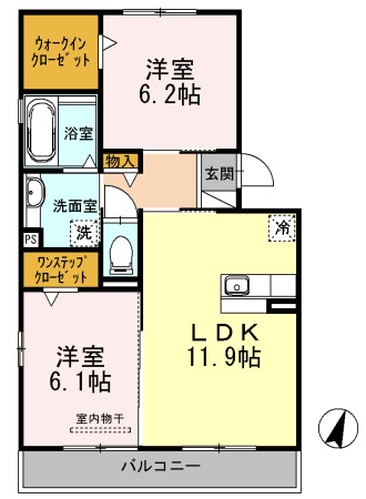 マノワールⅡの間取り