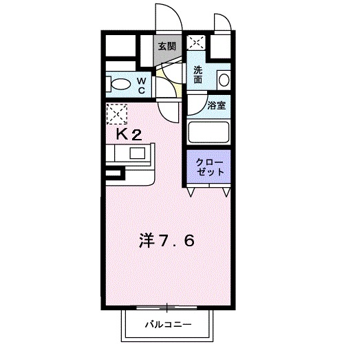 古川第6コーポの間取り