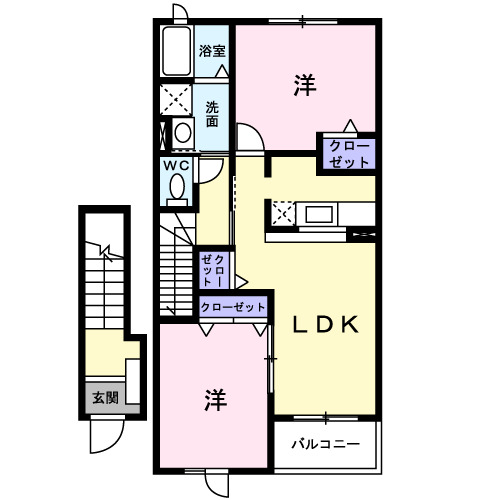 ウィンヒルズBの間取り
