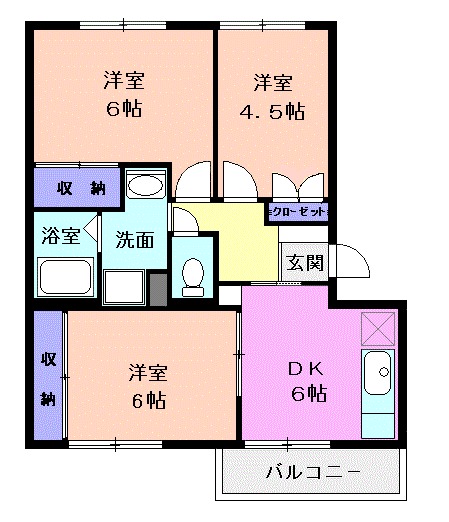 カームパインツリー23の間取り