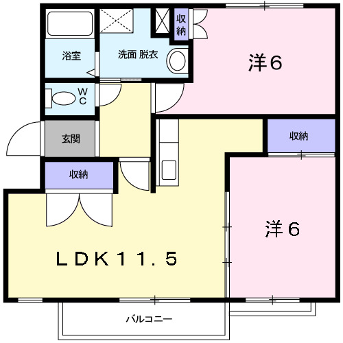 ベルコリーナケイの間取り