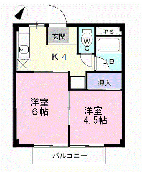シティーハイツ88の間取り