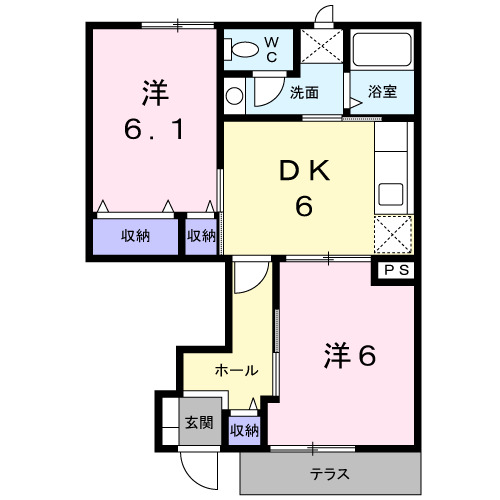 フィーレBの間取り