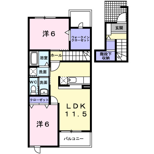 リバーパーク五番館の間取り