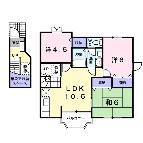オークハウスの間取り