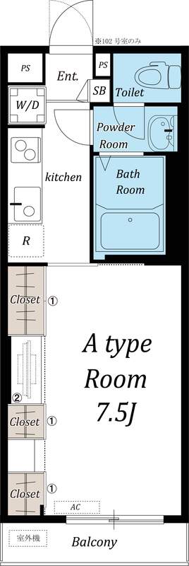 リブリ・新宿の間取り