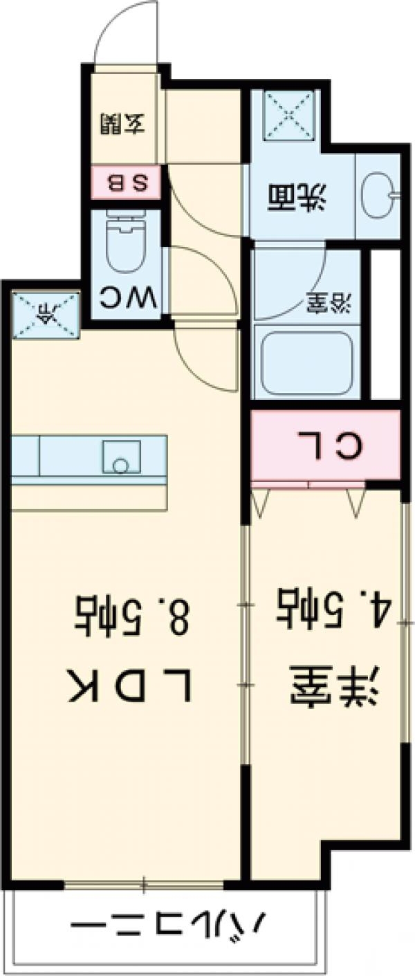 上鶴間本町の完工年月(2020年1月)築の賃貸マンションの間取り