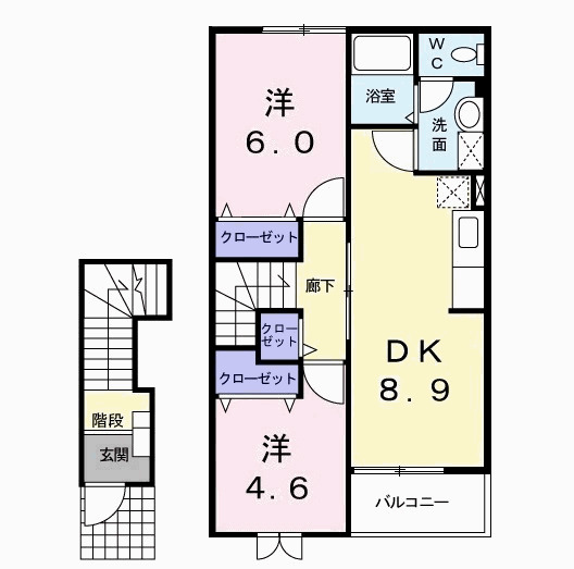 ブランシェヴィーBの間取り