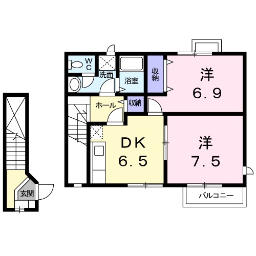 コンフォールKの間取り