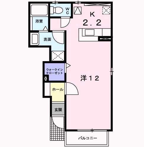 ベルデュールⅣの間取り