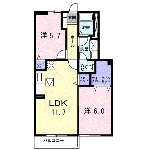 ル・グランヴェールAの間取り