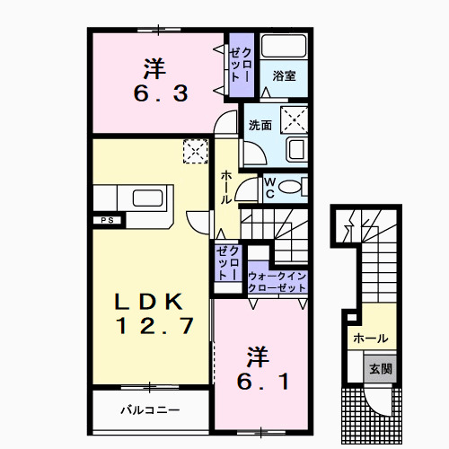 フォレスト ハウスBの間取り