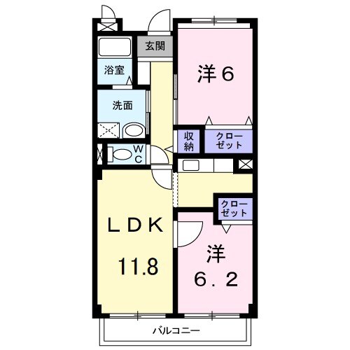 フォンテーヌ・パレスBの間取り