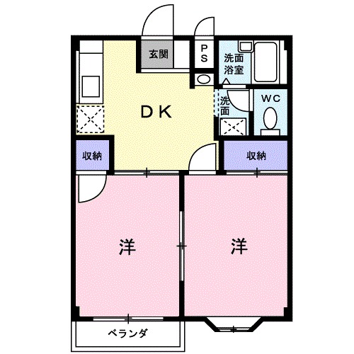 コーポアベニールの間取り