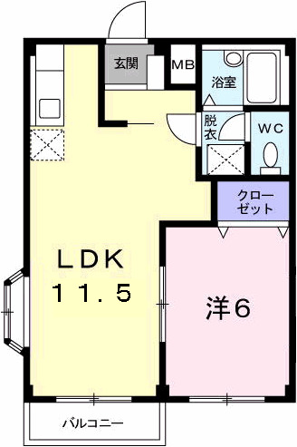 フランボワーズGの間取り