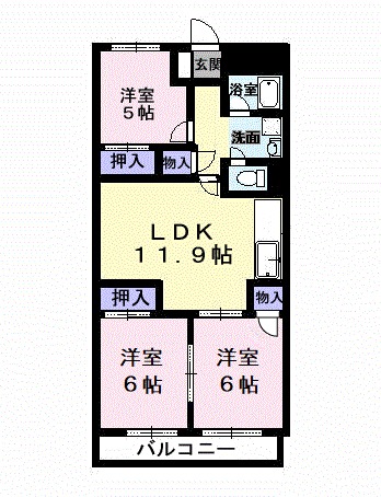 レジデンス二反田の間取り
