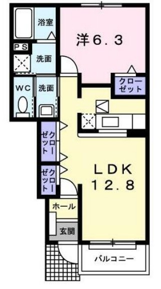 パセーオ.NSの間取り