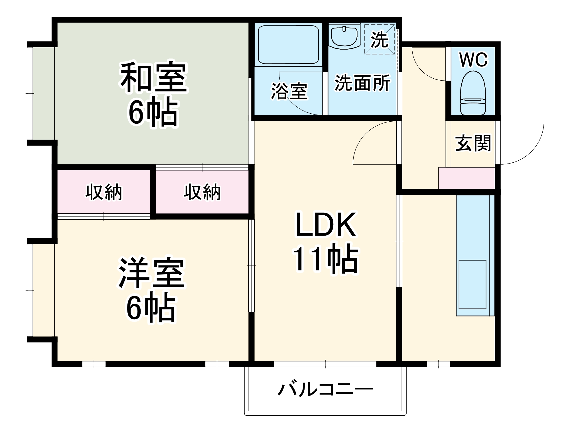 サンシャイン下池川の間取り