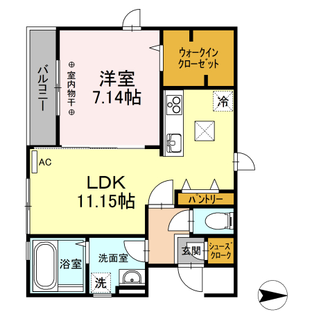 シャルモント A棟の間取り