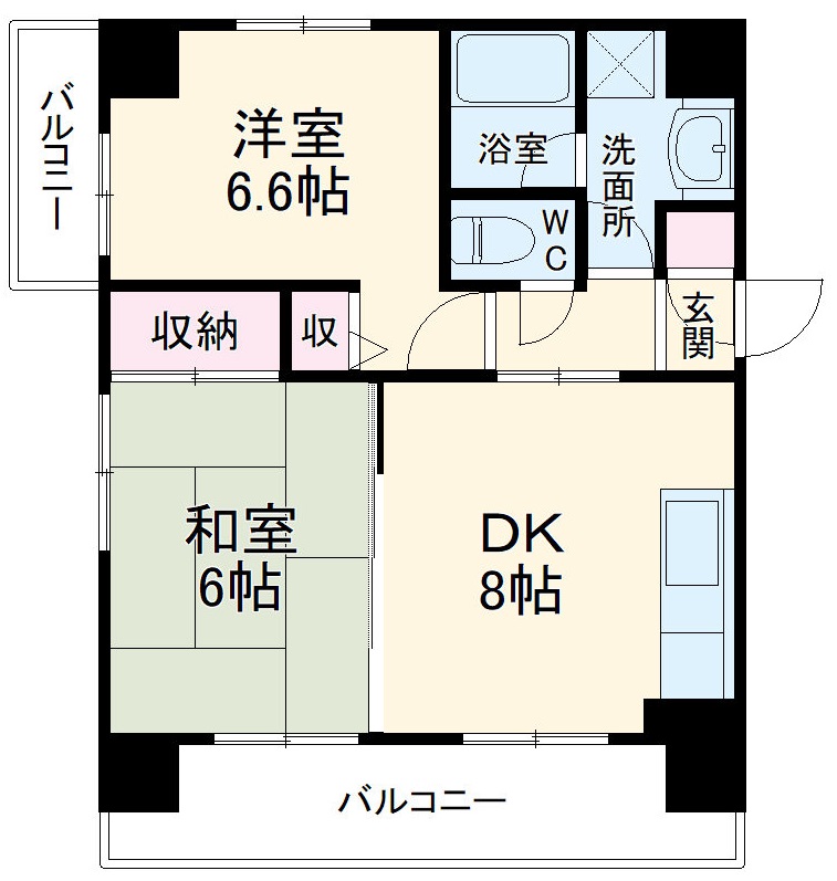 フォルス船橋Ⅴの間取り