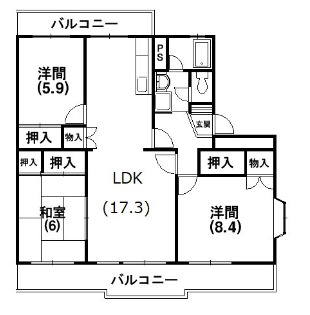 ヴェルディ広沢の間取り