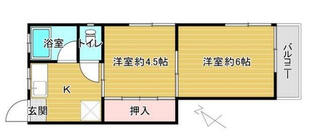 フラッツ生麦の間取り