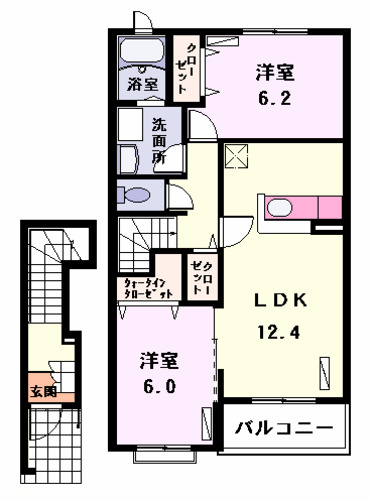カルムメゾンの間取り
