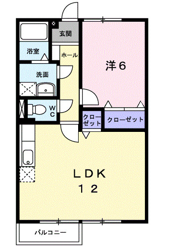 リヴェールBの間取り