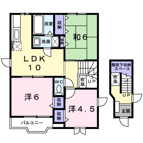 メゾンソレイユ Ⅳの間取り