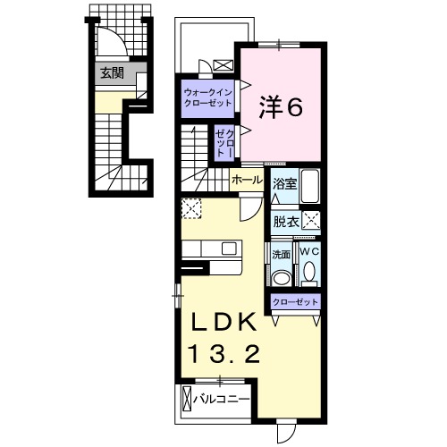 グランブルーBの間取り