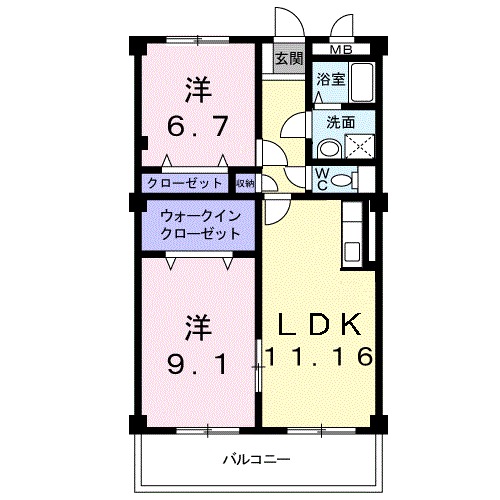 ヴェルドミールの間取り
