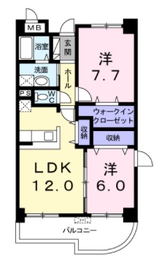 トゥールモンドBの間取り