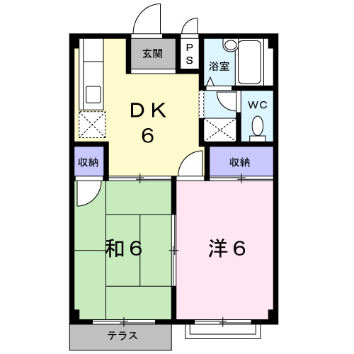 グロリアスハイツの間取り