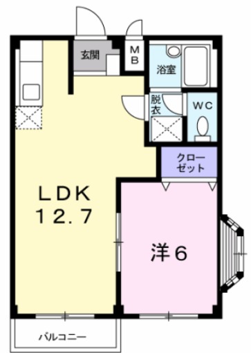 エルディム岡田の間取り