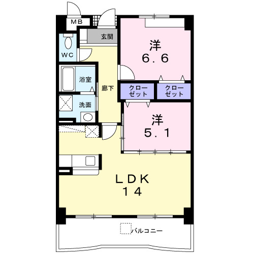 メゾン・ド・ソレイユの間取り